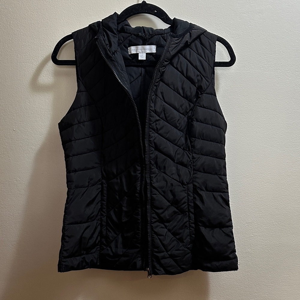 New York & Company Black Women's Quilted Vest